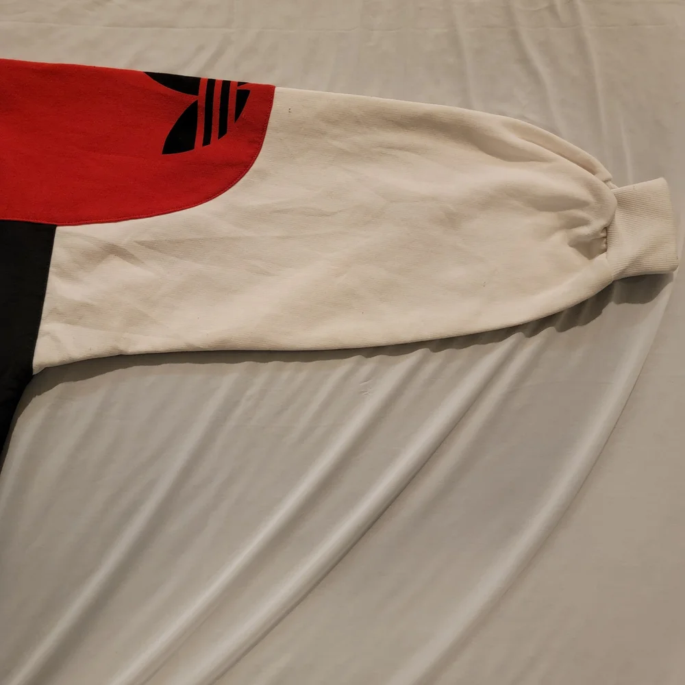 Adidas Men's RUN DMC Sweater - Red, Black, and White - Picture 8 of 16